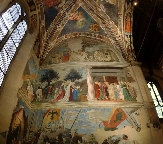 arezzo, san francesco fresko
